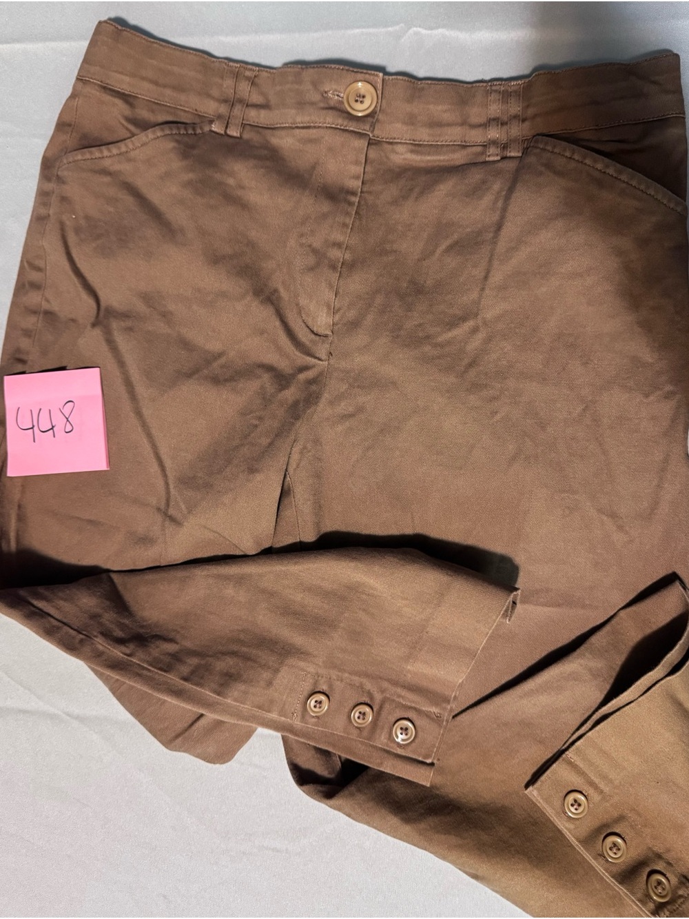 Counterparts Women's Brown Ankle-Length Chino Pants